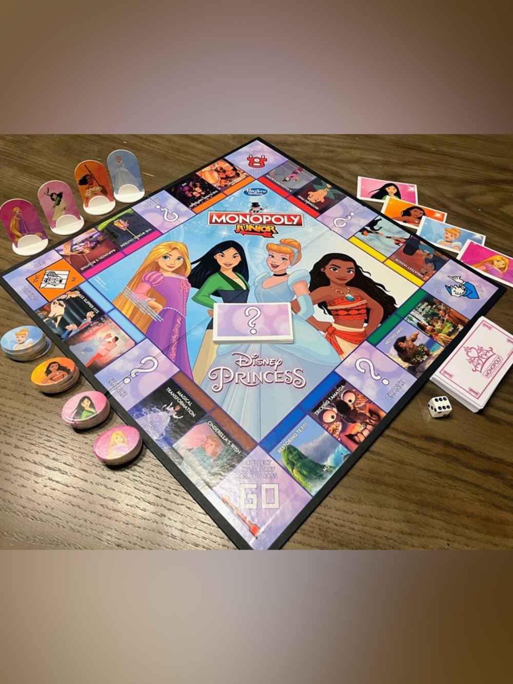 Monopoly Junior Disney Princess Edition Board Game - Picture 8 of 9